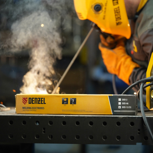 Электроды DER-13/55, диам. 4 мм, 5 кг, основное покрытие Denzel по ценам производителя в Краснодаре с доставкой по всей России