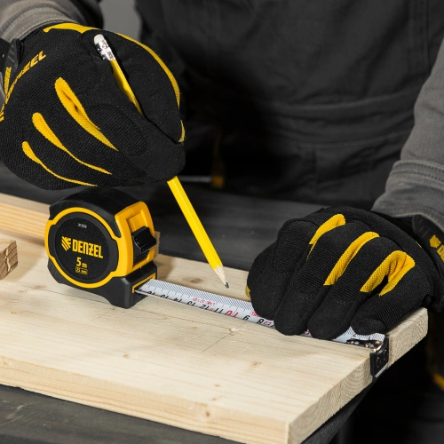 Рулетка 5м х 25мм, двухкомп. корпус, магнитный обрезиненный зацеп Denzel по ценам производителя в Краснодаре с доставкой по всей России