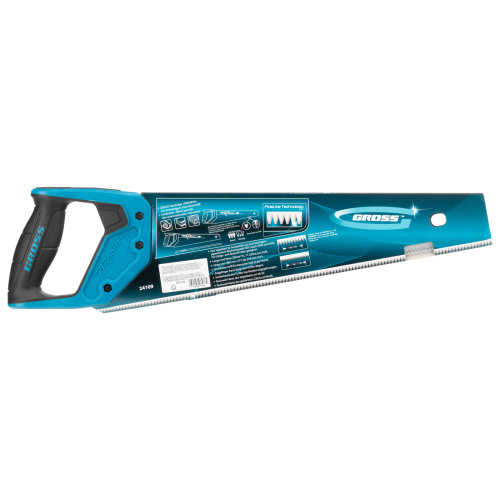 Ножовка по дереву "Piranha", 400 мм, 7-8 TPI, зуб-3D, каленый зуб, двухкомпонентная рукоятка Gross по ценам производителя в Краснодаре с доставкой по всей России