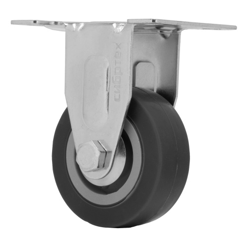 Колесо неповоротное D 50 мм, крепление  платформенное Сибртех по ценам производителя в Краснодаре с доставкой по всей России