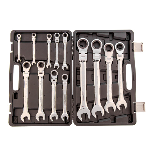 Набор ключей комбинированных, трещоточных шарнирных 13 шт. Matrix по ценам производителя в Краснодаре с доставкой по всей России