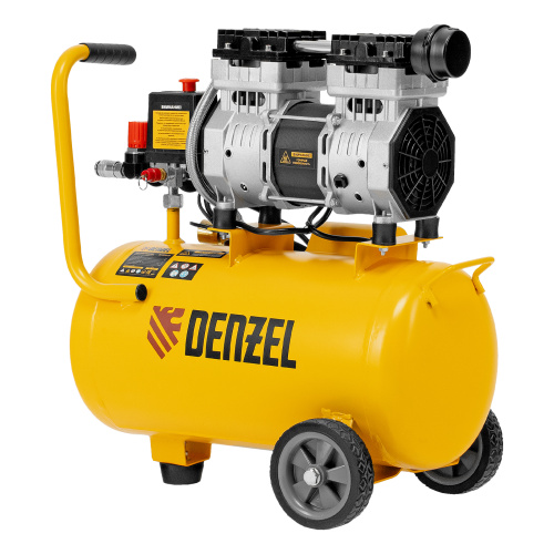 Компрессор DLS950/24 безмаслянный малошумный 950 Вт, 165 л/мин, ресивер 24 л Denzel по ценам производителя в Краснодаре с доставкой по всей России