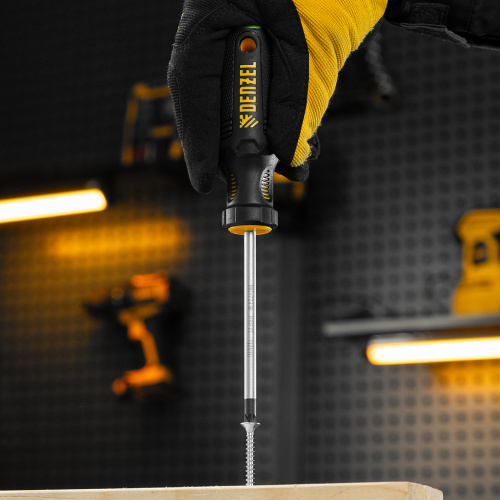 Отвертка, PZ2x100 мм, S2, 3к рукоятка Denzel по ценам производителя в Краснодаре с доставкой по всей России