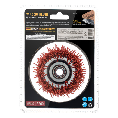 Щетка для УШМ, 100 мм, Чашка, нейлоновая щетина, М14 Denzel по ценам производителя в Краснодаре с доставкой по всей России