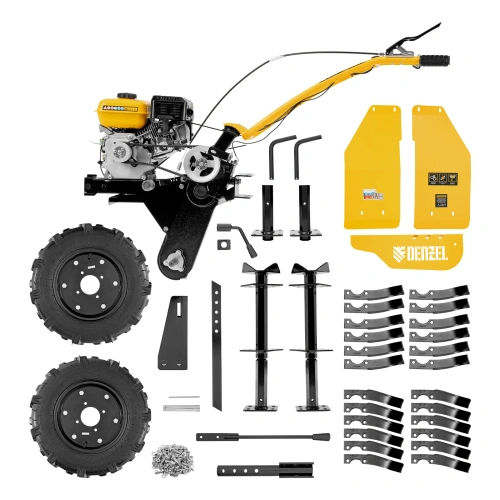 Мотоблок DPT-270S, 7 л.с., ремен.сцеп, фрез 3х4, ШОМ, передачи 2В/1Н Denzel по ценам производителя в Краснодаре с доставкой по всей России