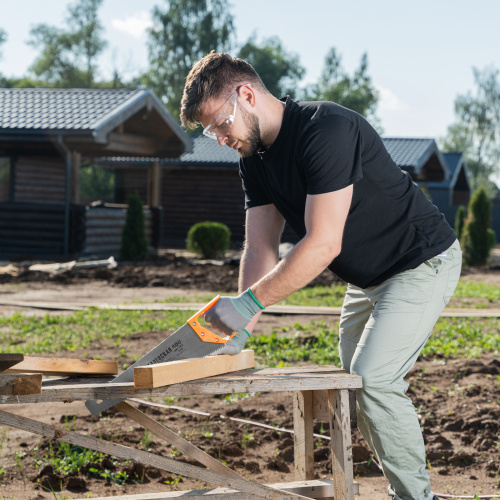 Ножовка по дереву, 400 мм, шаг зубьев 5 мм, пластиковая рукоятка по ценам производителя в Краснодаре с доставкой по всей России
