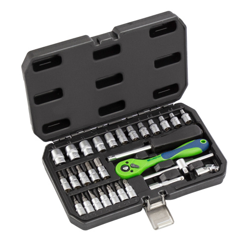 Набор инструментов 29 предметов, CrV, 1/4" Сибртех по ценам производителя в Краснодаре с доставкой по всей России