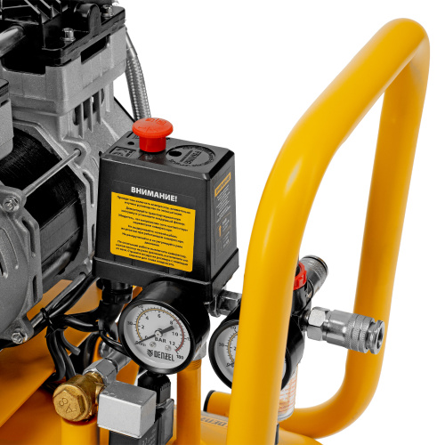 Компрессор безмасляный, малошумный DLS 1500/50, 1500 ВТ, 2x750, 50 л, 260 л/мин Denzel по ценам производителя в Краснодаре с доставкой по всей России