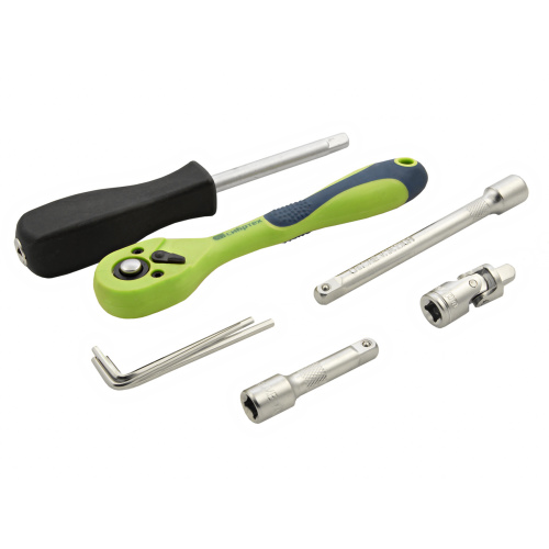 Набор инструментов 56 предметов, CrV, 1/4" Сибртех по ценам производителя в Краснодаре с доставкой по всей России