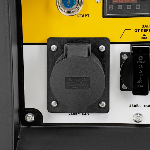 Генератор дизельный DES-55E, 5,5 кВт, 230 В, 11 л, электростартер Denzel по ценам производителя в Краснодаре с доставкой по всей России