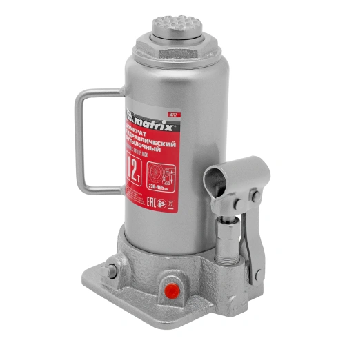 Домкрат гидравлический бутылочный, 12 т, высота подъема 230-465 мм Matrix по ценам производителя в Краснодаре с доставкой по всей России