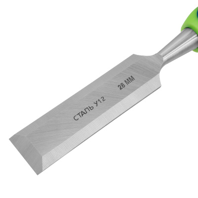 Долото-стамеска, 28 мм, двухкомпонентная рукоятка Сибртех по ценам производителя в Краснодаре с доставкой по всей России