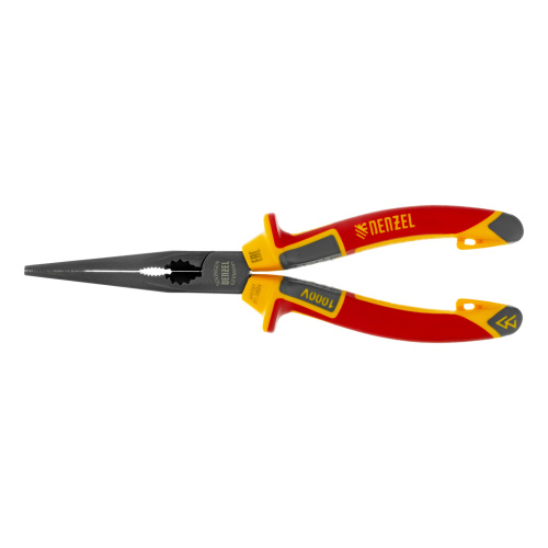 Длинногубцы прямые, диэлектрические рукоятки до 1000 В, трехкомпонентные рукоятки, 205мм Denzel по ценам производителя в Краснодаре с доставкой по всей России