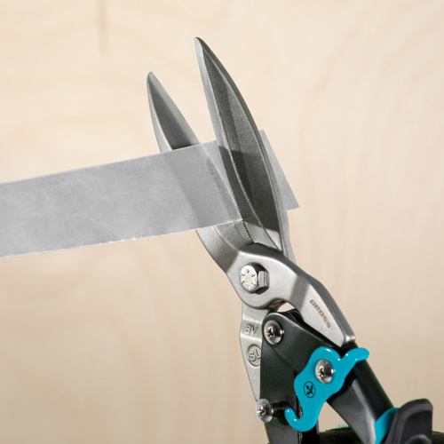 Ножницы по металлу "Piranha", 270 мм, прямой проходной рез, сталь СrMo, двухкомпонентные рукоятки Gross по ценам производителя в Краснодаре с доставкой по всей России