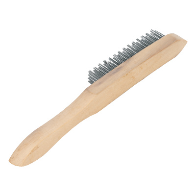 Щетка четырехрядная металлическая с деревянной ручкой Sparta купить в Москве с доставкой по всей России | ProtosMarket.ru