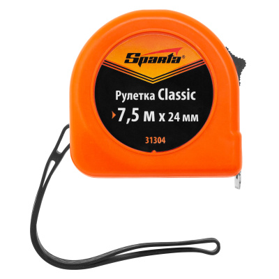 Рулетка Classic,7,5 м х 24 мм,пластиковый корпус Sparta по ценам производителя в Краснодаре с доставкой по всей России