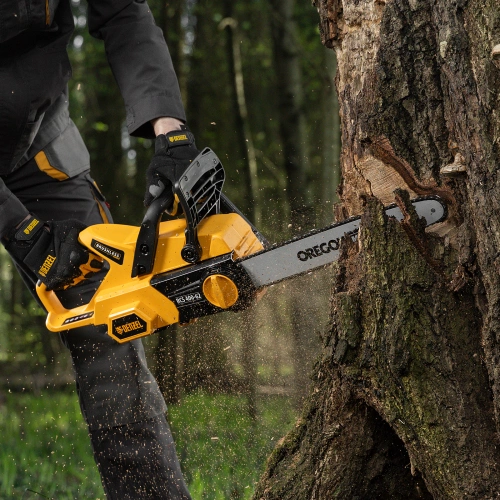 Пила цепная  аккумуляторная  бесщет., RCS 400-62, 400 мм, Li-ion, 62В Denzel по ценам производителя в Краснодаре с доставкой по всей России