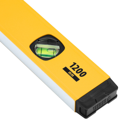 Уровень алюминиевый, магнит, фрезерованный, 3 глазка (1 зеркал.) 0,5 мм/м, 1200 мм Denzel по ценам производителя в Краснодаре с доставкой по всей России