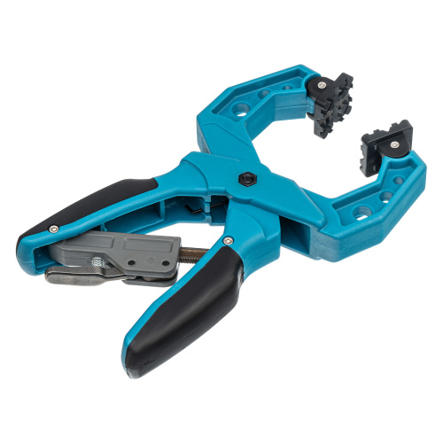 Струбцина клещеобразная 2-1/4, пластиковый корпус, храповой механизм жесткой фиксации, 58 мм Gross по ценам производителя в Краснодаре с доставкой по всей России