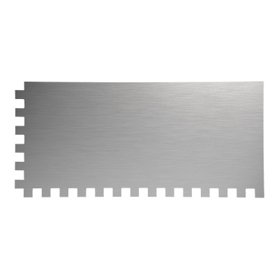 Гладилка стальная, 280 x 130 мм, зеркальная полировка, пластмастмассовая ручка, зуб 10 x 10 мм Matrix по ценам производителя в Краснодаре с доставкой по всей России