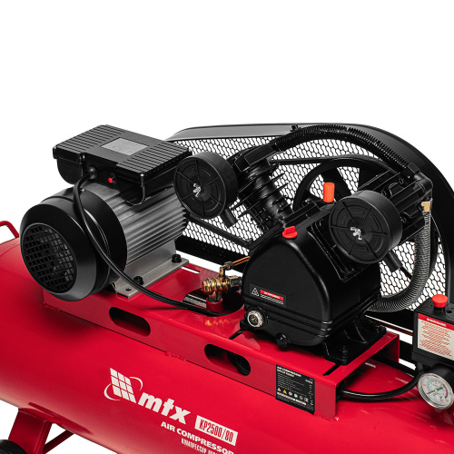 Компрессор воздушный ременный привод КР2500/80, 2,5 кВт, 80 литров, 420 л/мин МТХ по ценам производителя в Краснодаре с доставкой по всей России