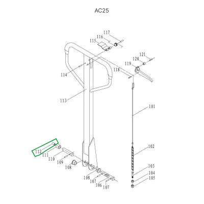 Втулка ролика ручки для гидравлических тележек AC25 по ценам производителя в Краснодаре с доставкой по всей России