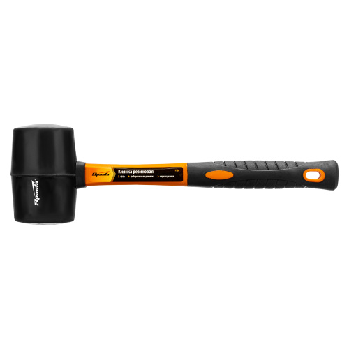 Киянка резиновая, 450 г, черная резина, фибергласовая рукоятка Sparta по ценам производителя в Краснодаре с доставкой по всей России