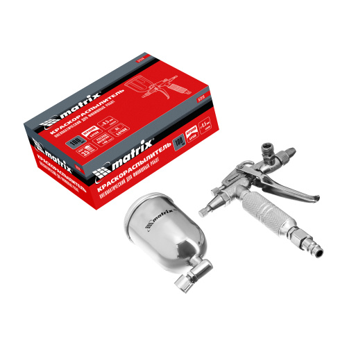 Краскораспылитель пневматический для финишных работ с верхним бачком V 0,1 л, сопло D 0.5 мм Matrix по ценам производителя в Краснодаре с доставкой по всей России