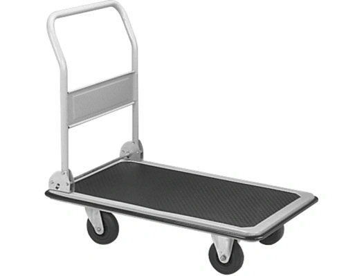 Тележка платформенная 650 кг TOR PH650 (890x590) со складной ручкой (пластиковые колеса 125 мм) по ценам производителя в Краснодаре с доставкой по всей России