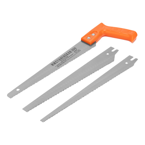 Ножовка по дереву, 300 мм, 3 сменных полотна, пластиковая рукоятка по ценам производителя в Краснодаре с доставкой по всей России