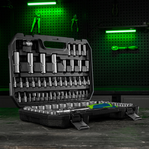 Набор инструментов, 1/2", 1/4", пластиковый кейс, 94 предмета// Сибртех по ценам производителя в Краснодаре с доставкой по всей России