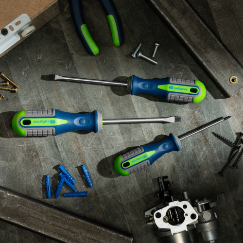 Набор отверток, CrV, трехкомпонентные рукоятки, 6 предметов Сибртех по ценам производителя в Краснодаре с доставкой по всей России