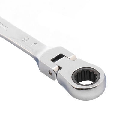 Ключ комбинированный трещоточный, 9 мм, CrV, шарнирный, зеркальный хром Matrix по ценам производителя в Краснодаре с доставкой по всей России