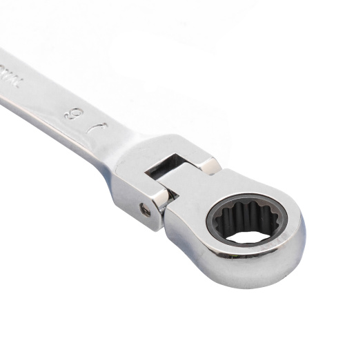 Ключ комбинированный трещоточный, 9 мм, CrV, шарнирный, зеркальный хром Matrix по ценам производителя в Краснодаре с доставкой по всей России