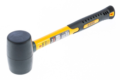 Киянка резиновая, 8 oz, черная резина, фибергласовая рукоятка Denzel по ценам производителя в Краснодаре с доставкой по всей России