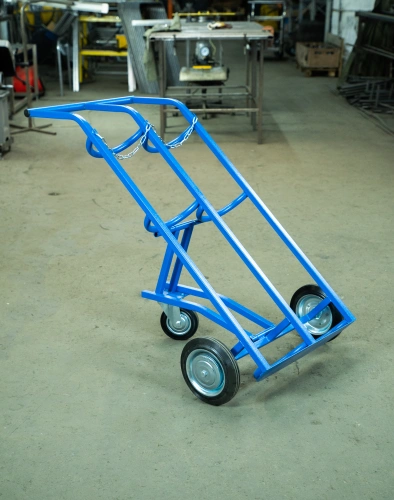 Тележка для газовых баллонов TOR ГБ-2, 2 баллона (250 литые колеса + 160 поворотное) по ценам производителя в Краснодаре с доставкой по всей России