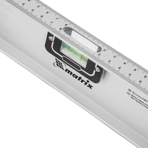 Уровень алюминиевый "Рельс", 400 мм, 3 глазка (1 поворотный) Matrix по ценам производителя в Краснодаре с доставкой по всей России