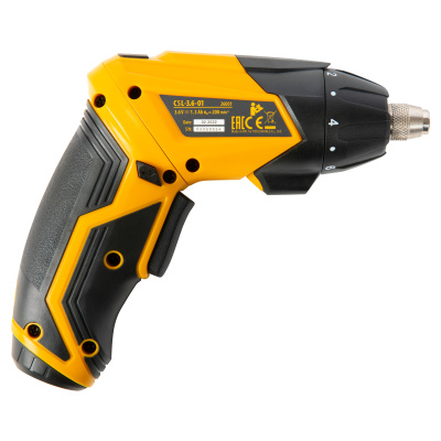 Отвертка аккумуляторная CSL-3.6-01, Li-Ion, 3.6 В, 1.3 А*ч, 200 об/мин, с аксессуарами Denzel по ценам производителя в Краснодаре с доставкой по всей России