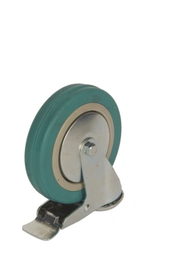 Колесо аппаратное поворотное SChgb 55 125 мм под болт с тормозом (N) по ценам производителя в Краснодаре с доставкой по всей России