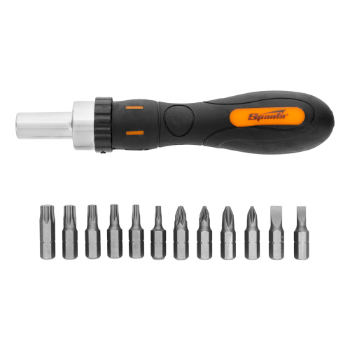 Отвертка реверсивная с набором бит, CrV, 12 шт, Sparta по ценам производителя в Краснодаре с доставкой по всей России