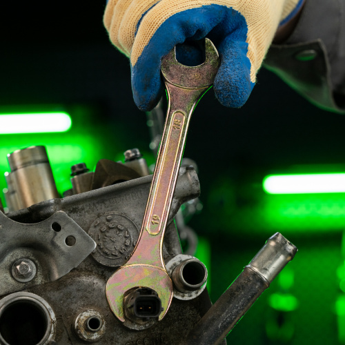 Набор ключей рожковых 6-32 мм, 12 шт, желтый цинк Сибртех по ценам производителя в Краснодаре с доставкой по всей России