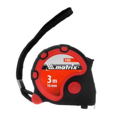 Рулетка Status 3 fixations,3 м х 16 мм,двухкомпонентный корпус,3 фиксации ленты Matrix по ценам производителя в Краснодаре с доставкой по всей России