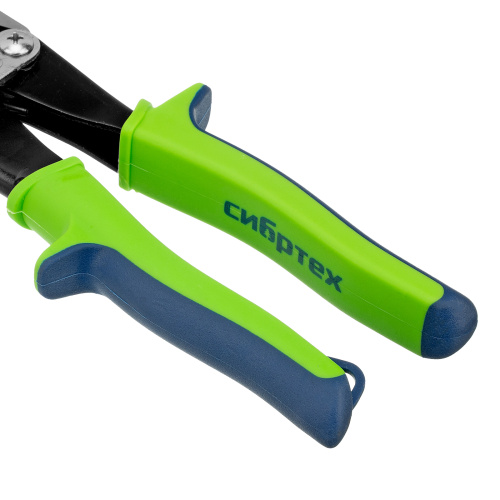 Ножницы по металлу, 250 мм, прямой рез, сталь С55, двухкомпонентные рукоятки СИБРТЕХ по ценам производителя в Краснодаре с доставкой по всей России