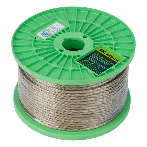 Трос металлополимерный прозрачный ПР-5.0, толщина 4.0 мм, катушка 100 метров Сибртех по ценам производителя в Краснодаре с доставкой по всей России