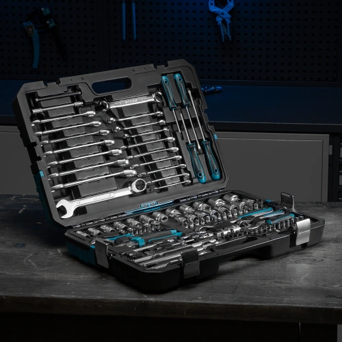 Набор инструментов, 1/4", 1/2", CrV, 120 зубьев, 101 предмет Gross по ценам производителя в Краснодаре с доставкой по всей России