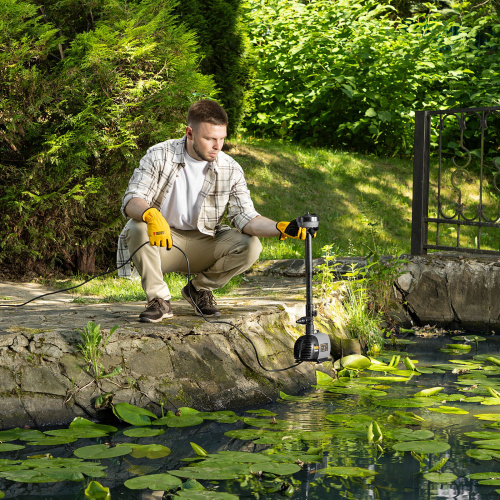 Насос фонтанный FNP110-34, 112 Вт, подъем 3,4 м, 3400 л/ч, колокольчик/каскад/гейзер Denzel по ценам производителя в Краснодаре с доставкой по всей России