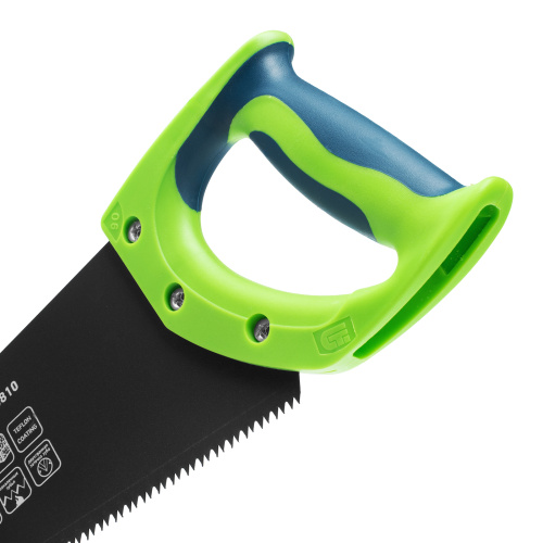 Ножовка по дереву "Зубец", 400 мм, 7-8 TPI, каленый зуб 2D, защитное покрытие, двухкомпонентная рукоятка Сибртех по ценам производителя в Краснодаре с доставкой по всей России