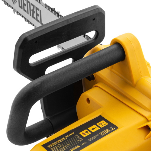 Пила цепная электрическая EDS-2200P, 2.2 кВт,поперечная, шина 45 см, шаг 3/8, паз 1.3 мм, 63 звена Denzel по ценам производителя в Краснодаре с доставкой по всей России