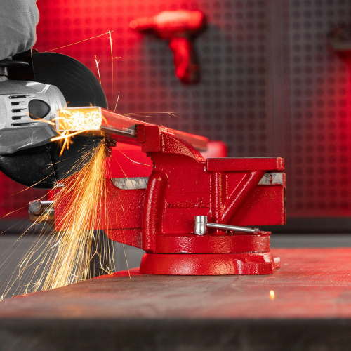 Тиски слесарные, 100 мм, поворотные, с наковальней Matrix по ценам производителя в Краснодаре с доставкой по всей России