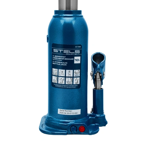 Домкрат гидравлический бутылочный, 10 т, h подъема 222-447 мм Stels по ценам производителя в Краснодаре с доставкой по всей России